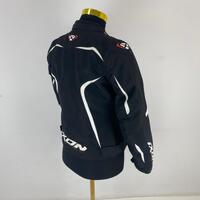 Ixon Ladies Motorcycle Jacket Black White Size Small 