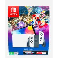 Nintendo Switch OLED Model 7 Inch 64GB White Handheld Gaming Console with Dock