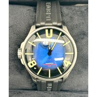 U-Boat 8704/C Darkmoon Blue SS Soleil 5ATM Crystal Sapphire Mens Watch