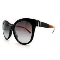 Burberry B4243-F 3637/8G Black Brown Buckle Collection Ladies Sunglasses