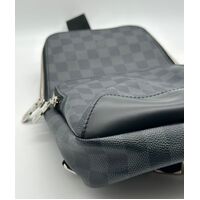 Louis Vuitton Mens Avenue Sling Bag Stylish Damier Graphite Canvas Design