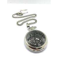 FOB Watch Box Scottish Piper Round Pocket Watch with Metal Strap with Box