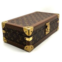 Louis Vuitton 8 Watch Case Brown Luxury Monogram Canvas with 2 Keys and COA