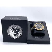 Versus Versace Mens Two Tone Stainless Steel Bracelet Watch VSP1M0421 with Box