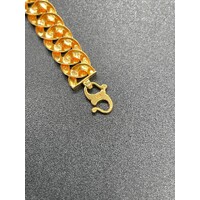 Unisex 22ct Yellow Gold Curb Link Bracelet (Pre-Owned)