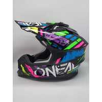 Oneal 1SRS Glitch Multicoloured MX Motocross Helmet Size Large 60cm