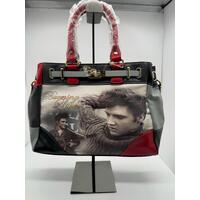 Bradford Exchange Burning Love Elvis Presley Ladies Handbag Detachable Strap