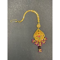 Ladies 21ct Yellow Gold Tikka Headpiece Pendant