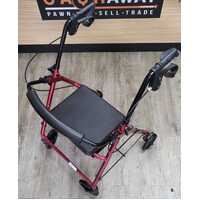 Care Quip Foldable Mobility Walker with Basket