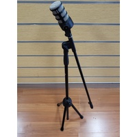 Rode PodMic FG0184690 Dynamic Podcasting Microphone Black with Stand XLR Cable