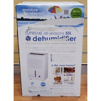 Ausclimate Supreme All Seasons 50L Dehumidifier WDH-070EBP White