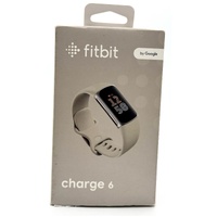 Fitbit Charge 6 Health and Fitness Tracker Porcelain Silver Aluminium