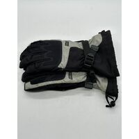 POW Ski Snow Gloves Black/Grey Thermal Anti-Slip Touchscreen Winter Gloves