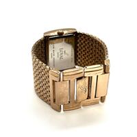 Loyal Women’s Rose Gold Tone Stainless Steel Small Size Rectangle Shape Watch