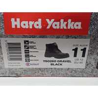 Hard Yakka Y60260 Gravel Black Lace Leather Safety Boots Size 11 UK US 12