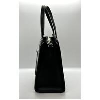 Karl Lagerfeld Paris Maybelle Satchel Handbag Shoulder Bag Black Removable Strap