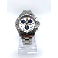 TAG Heuer Aquaracer Chronograph CAF1111 Stainless Steel Silver Dial Mens Watch