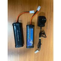 Tamiya RC Car Maverick MM-55 Customised with 2 x Battery Charger and Controller