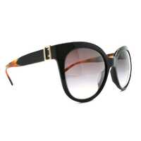 Burberry B4243-F 3637/8G Black Brown Buckle Collection Ladies Sunglasses