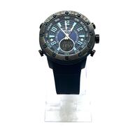 Police Mens Batur Blue Dial Silicone Band Analog Digital Watch