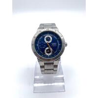 Casio EF-314 Men's Edifice Stainless Steel Analog Watch Blue Dial Multi-Function