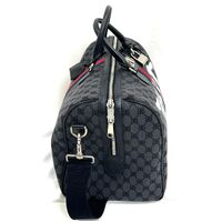 Balenciaga x Gucci The Hacker Project Black Duffle Bag Graffiti BB Coated Canvas