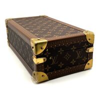 Louis Vuitton 8 Watch Case Brown Luxury Monogram Canvas with 2 Keys and COA