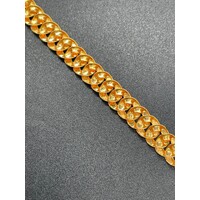 Unisex 22ct Yellow Gold Curb Link Bracelet (Pre-Owned)