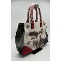 Bradford Exchange Burning Love Elvis Presley Ladies Handbag Detachable Strap