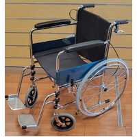 Skiiddii Portable Folding Wheelchair 110kg Capacity Lightweight Mobility Aid