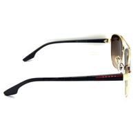 Prada Linea Rossa Gold Gradient Brown Unisex Sunglasses 4021 57 15 140