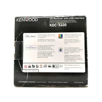 Kenwood KDC-X400 CD Receiver and USB Car Radio Unit and Remote