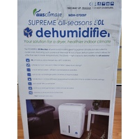 Ausclimate Supreme All Seasons 50L Dehumidifier WDH-070EBP White