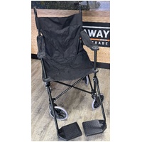 EquipMed Transit Chair Foldable Design Black