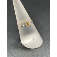 Ladies 9ct Yellow Gold Dante Diamond Ring Fine Jewellery Elegant Design