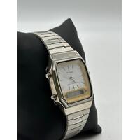 Winstar Retro Vintage Unisex Quartz Silver Stainless Steel Watch Analog Display