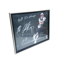 NFL Fanatics Signed Rob Gronkowski NE Patriots Super Bowl Frame (Pre-Owned)