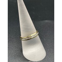 Ladies 9ct Yellow Gold Diamond Dress Ring Elegant Design Fine Jewellery