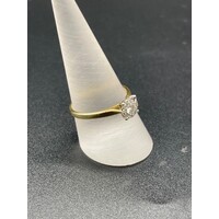 Ladies 18ct Yellow Gold Diamond Ring (Pre-Owned)