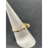 Ladies 18ct Yellow Gold Diamond Ring (Pre-Owned)