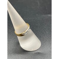 Ladies 18ct Yellow & White Gold Ring (Pre-Owned)