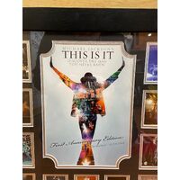 This Is It Michael Jackson 1st Anniversary Limited Edition Framed Memorabilia