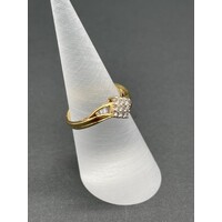 Ladies 18ct Yellow Gold Diamond Ring (Pre-Owned)