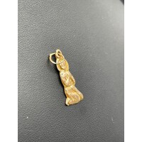 Unisex 18ct Yellow Gold Religious Pendant (Pre-Owned)