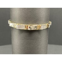 Unisex 9ct Yellow Gold Fancy Link Bracelet (Pre-Owned)