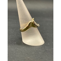 Ladies 9ct Yellow Gold Diamond Cluster Ring