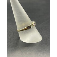 Ladies 9ct Yellow Gold Gemstones and Diamonds Ring