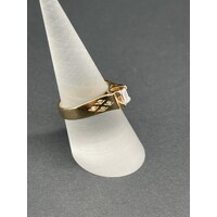 Ladies 18ct Yellow Gold Diamond Ring (Pre-Owned)