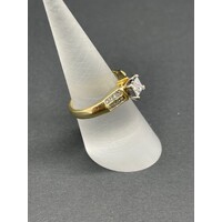 Ladies 18ct Yellow Gold Diamond Ring (Pre-Owned)