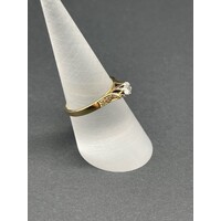 Ladies 18ct Yellow Gold Diamond Ring (Pre-Owned)